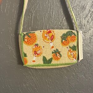 Viral Beaded Citrus Design Handbag